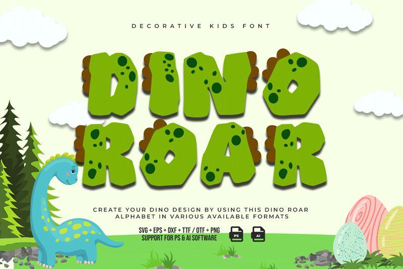 Dino Roar Schriftart