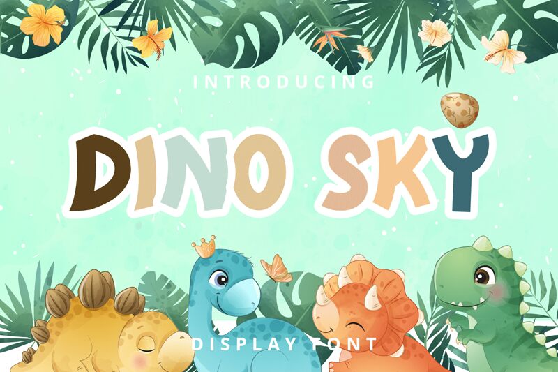 DINO SKY Шрифт