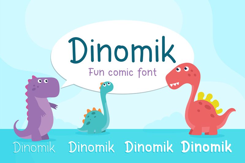 Dinomik الخط