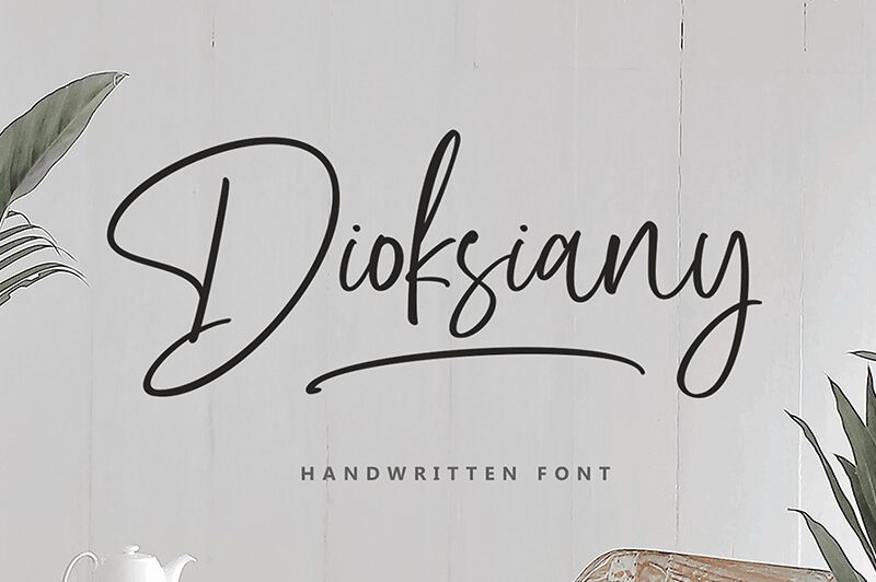 Dioksiany Czcionka
