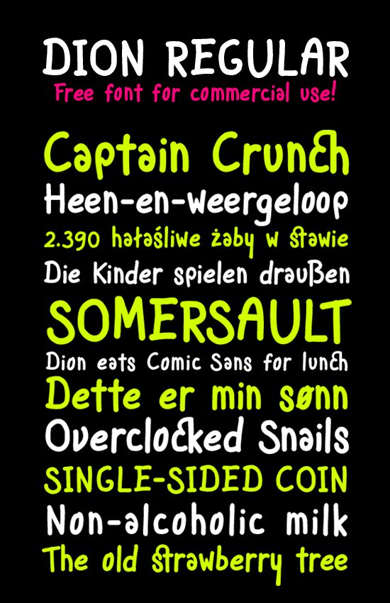KTF Dion Schriftart