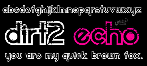 Dirt2 Echo Schriftart