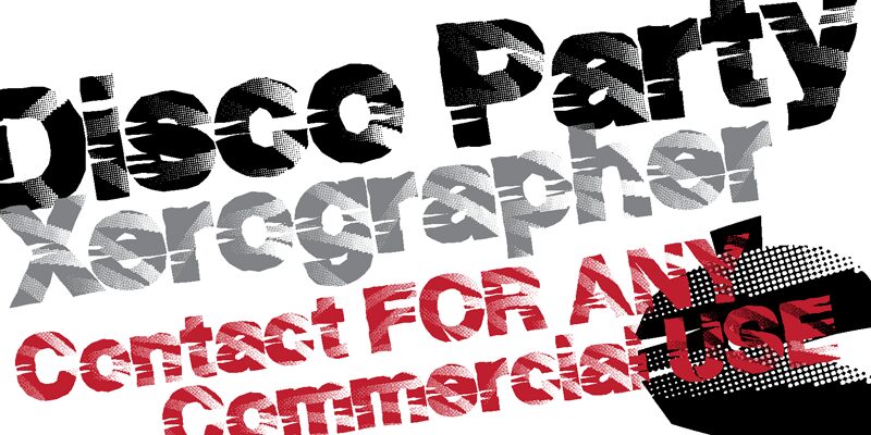 DiscoParty Druh písma