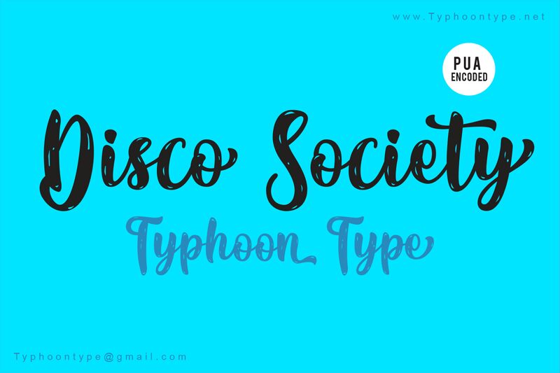 Disco Society Czcionka