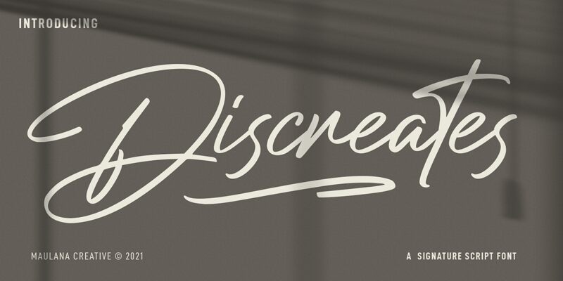 Discreates Druh písma