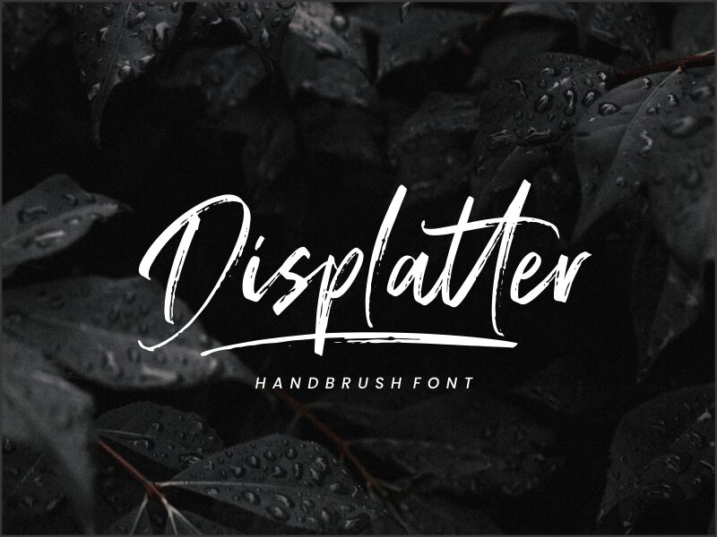 Displatter Schriftart