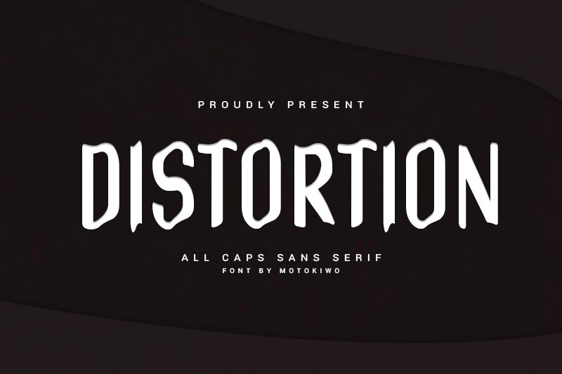 Distortion Schriftart