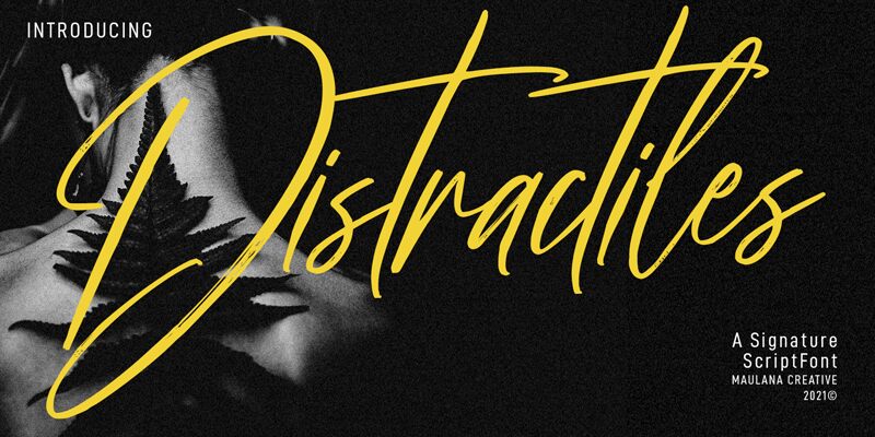 Distractiles Druh písma