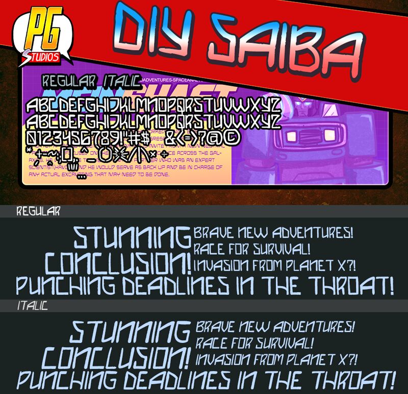 DIY Saiba Schriftart