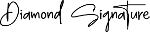 Diamond Signature Regular 字体