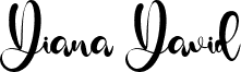 Diana David font