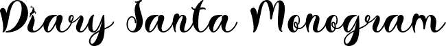 Diary Santa Monogram