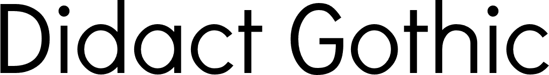 DidactGothic font