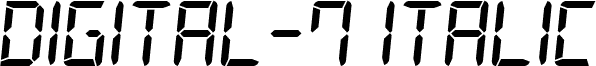 Digital-7 Italic