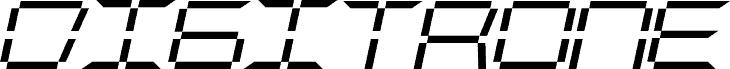 Digitrone Bold Italic