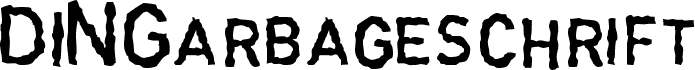 DINGarbageschrift Thin