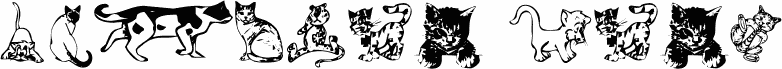 Ukážka písma Dingbat Cats 2
