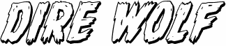 Podgląd czcionki Dire Wolf 3D Italic
