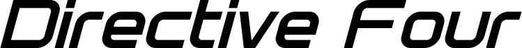 Directive Four Bold Italic