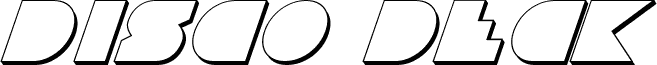 Disco Deck Shadow Italic