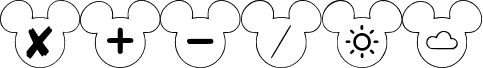 Disney Calendar Symbol  Regular