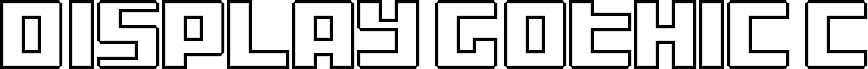 Display Gothic C Regular