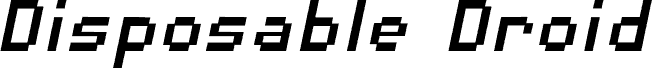 DisposableDroidBB-Italic
