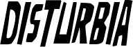 Podgląd czcionki Disturbia Condensed Italic