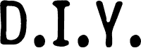 D.I.Y. 75 Regular Schriftart