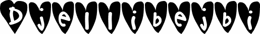Djellibejbi 字体预览
