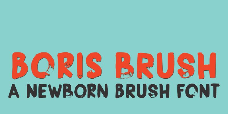 DK Boris Brush Schriftart