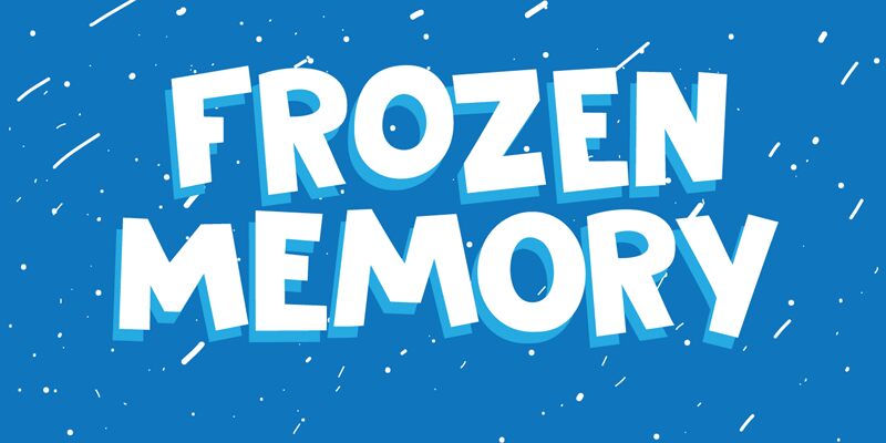 DK Frozen Memory Schriftart