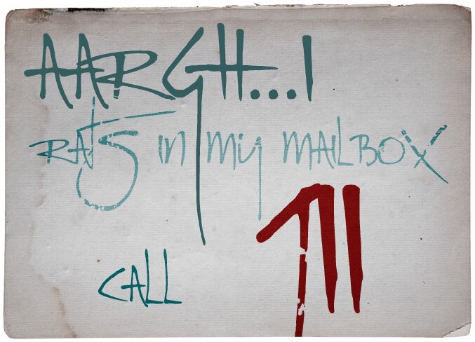 DK Rat Infested Mailbox Carattere