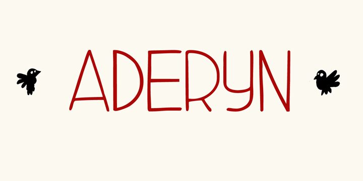 DK Aderyn Schriftart
