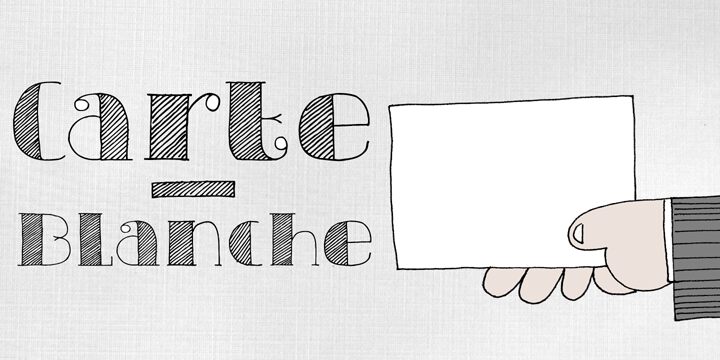 DK Carte Blanche Schriftart