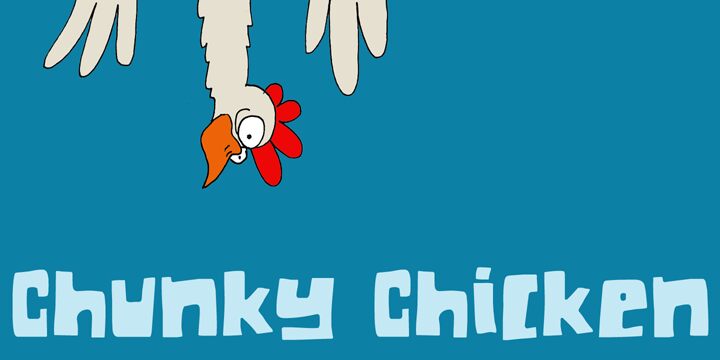 DK Chunky Chicken Schriftart