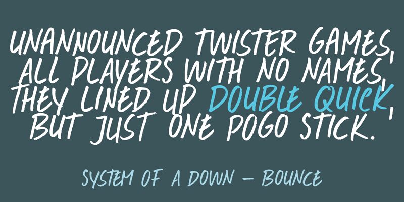 DK Double Quick Schriftart