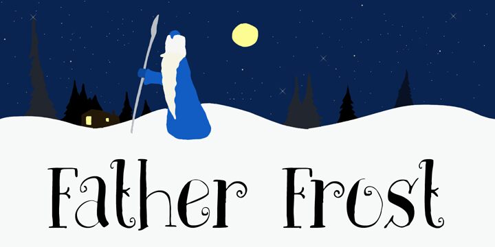 DK Father Frost Schriftart