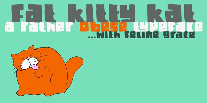 DK Fat Kitty Kat Schriftart