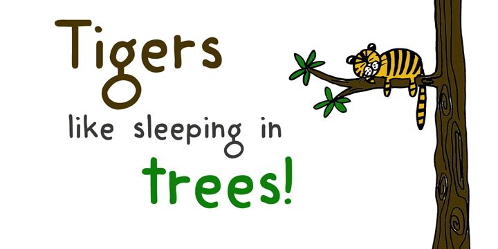 DK Harimau Schriftart