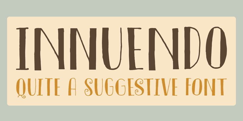 DK Innuendo Schriftart