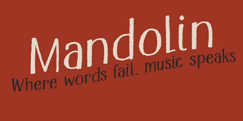 DK Mandolin Schriftart