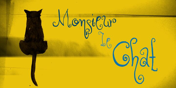 DK Monsieur Le Chat Schriftart