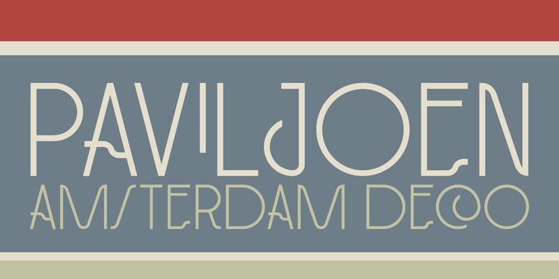 DK Paviljoen Schriftart