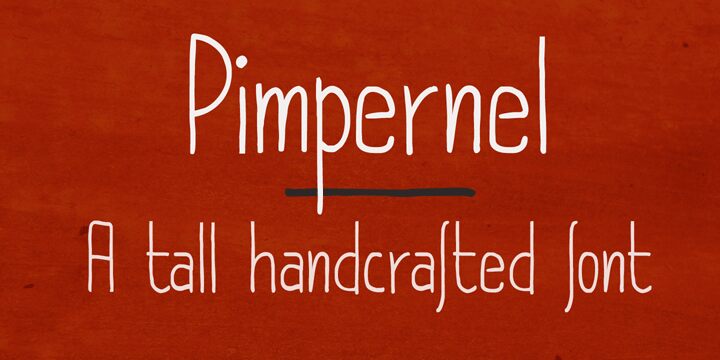 DK Pimpernel Schriftart