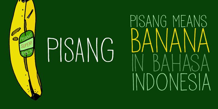 DK Pisang Schriftart