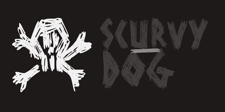 DK Scurvy Dog Schriftart