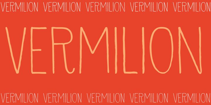 DK Vermilion Schriftart