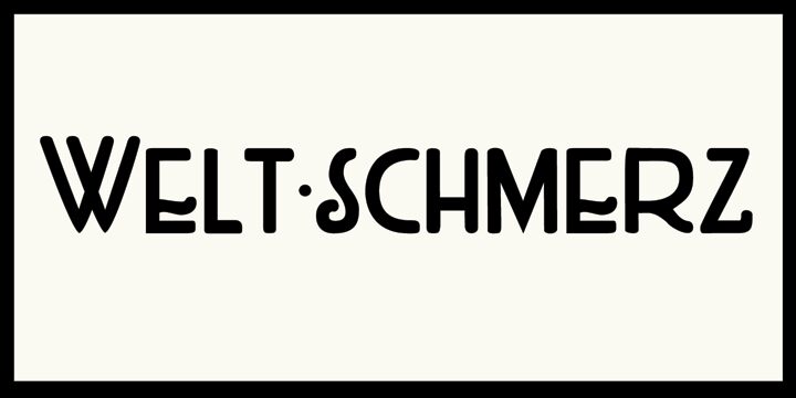 DK Weltschmerz Schriftart