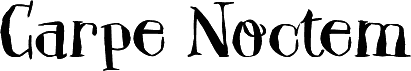 Preview of the DK Carpe Noctem font
